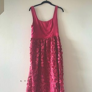 Anthropologie Mauve Knee Length Dress (Size 6)